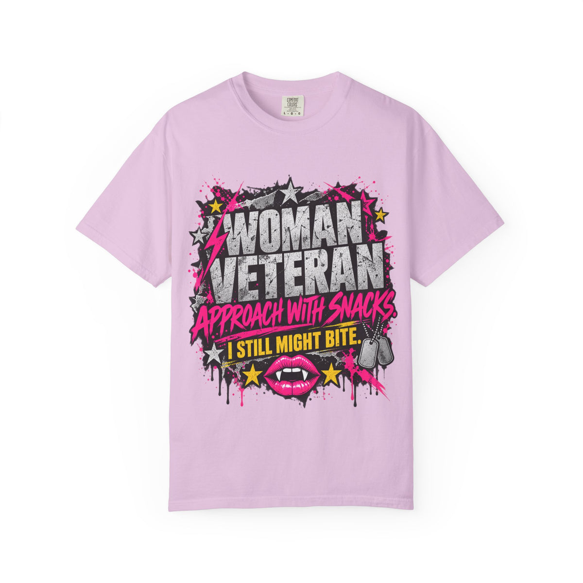 Approach With Snacks. I Still Might Bite. | Disgruntled Veteran Tee
