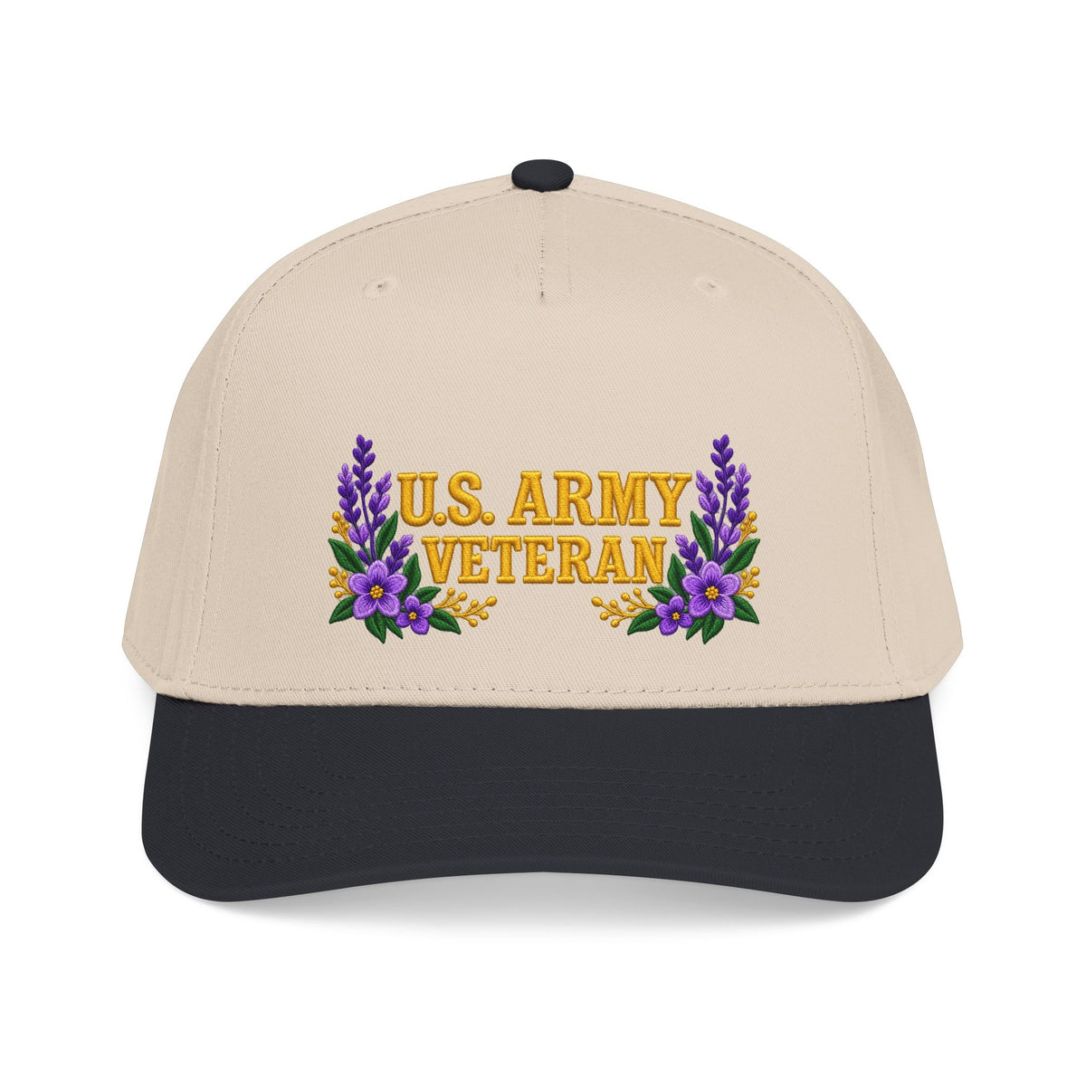 U.S. Army Veteran | Purple Wildflower Mid-Profile Cap