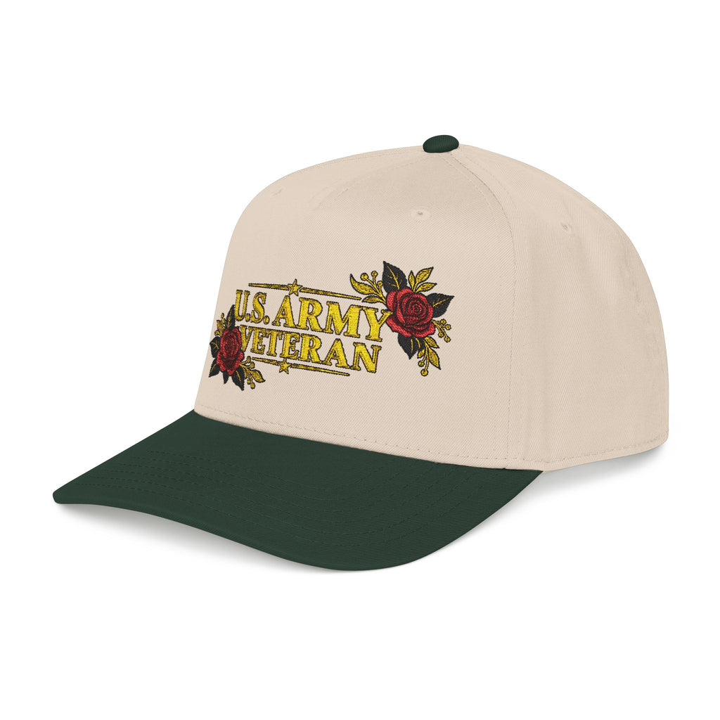 Crimson Rose | U.S. Army Veteran Floral Cap