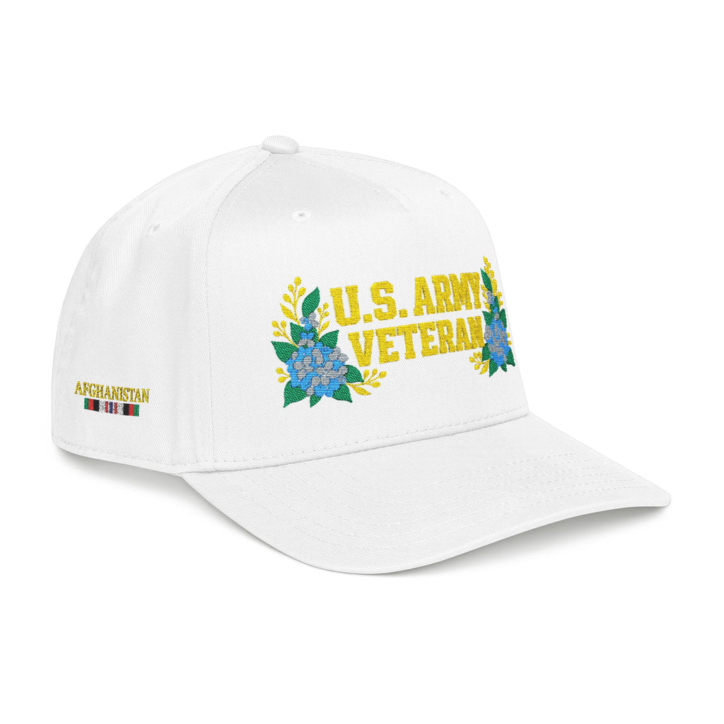 Still Her — U.S. Army Veteran Floral Hat | Blue Hydrangea