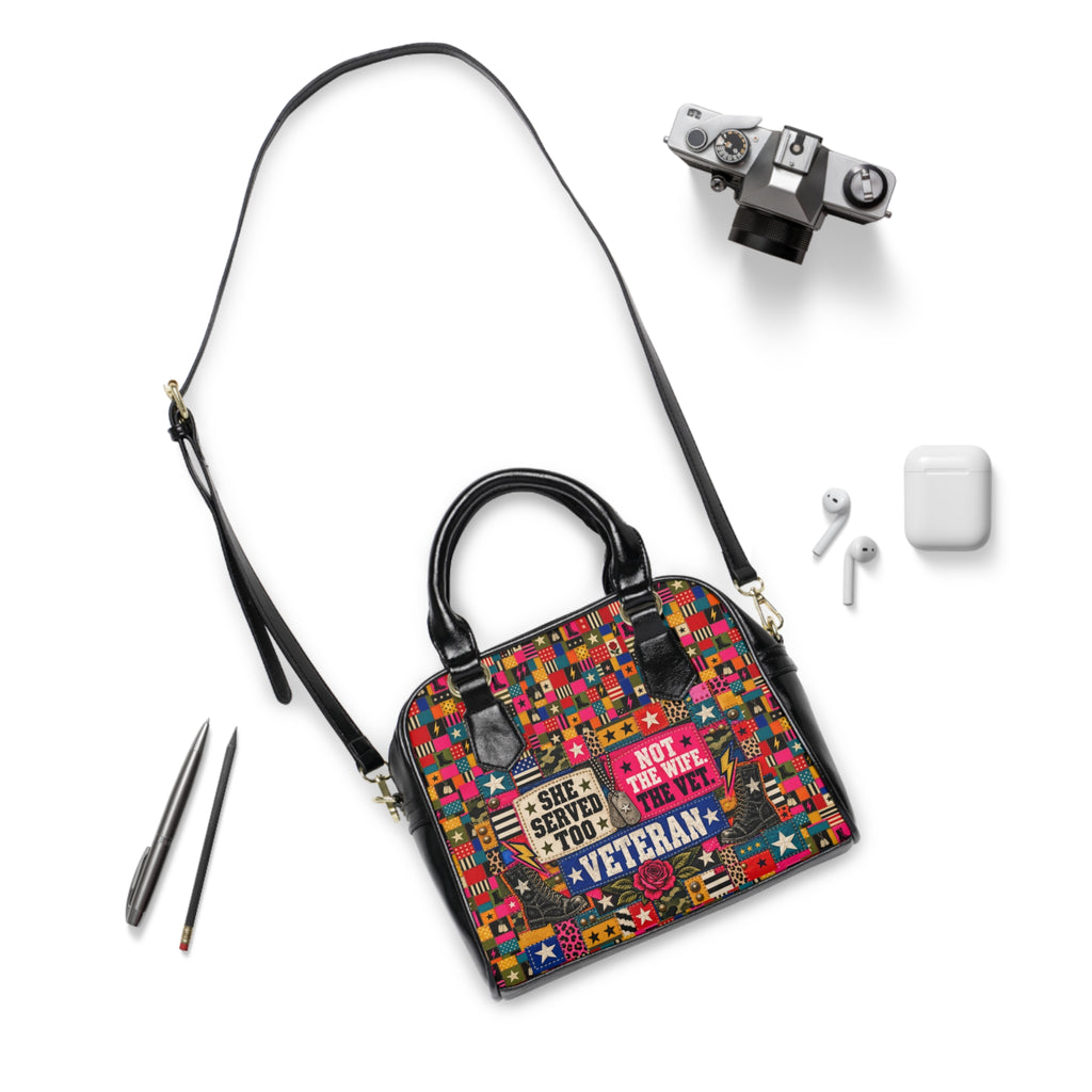 She Served Too | Full Volume Veteran Shoulder Handbag