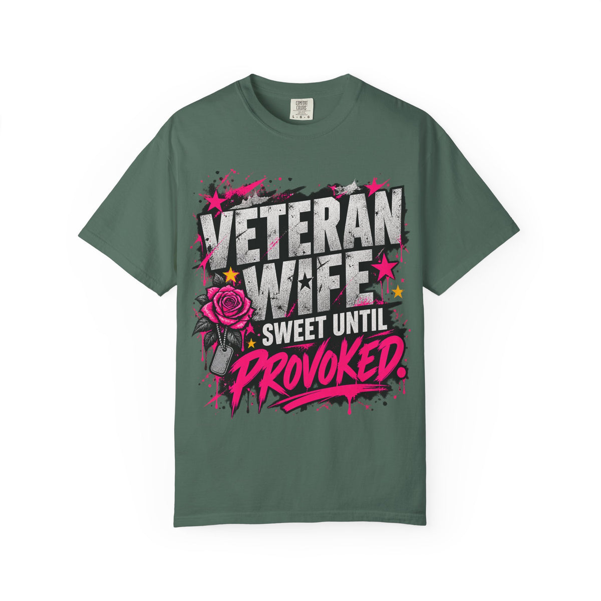 Sweet Until Provoked | Veteran Wife Tee