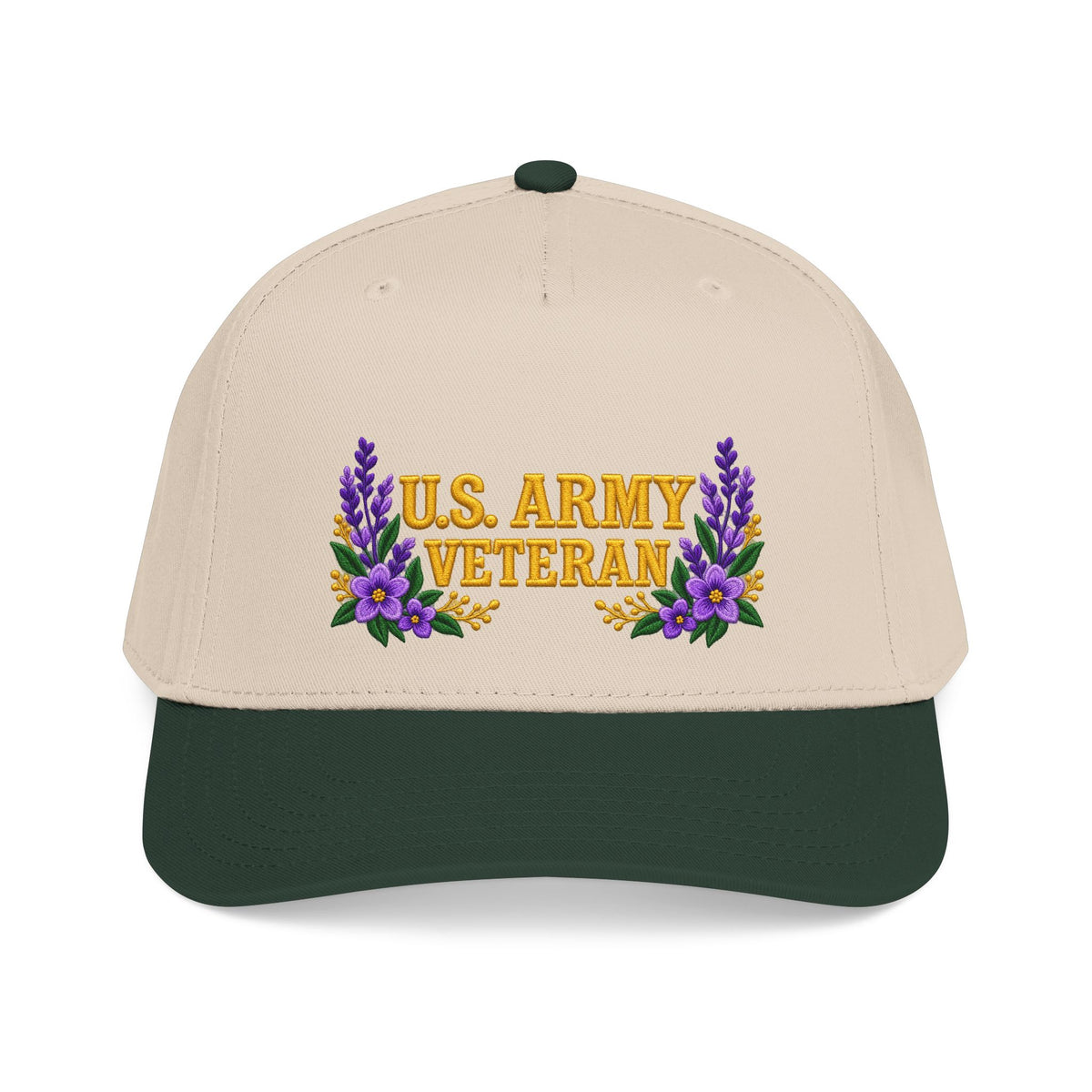U.S. Army Veteran | Purple Wildflower Mid-Profile Cap