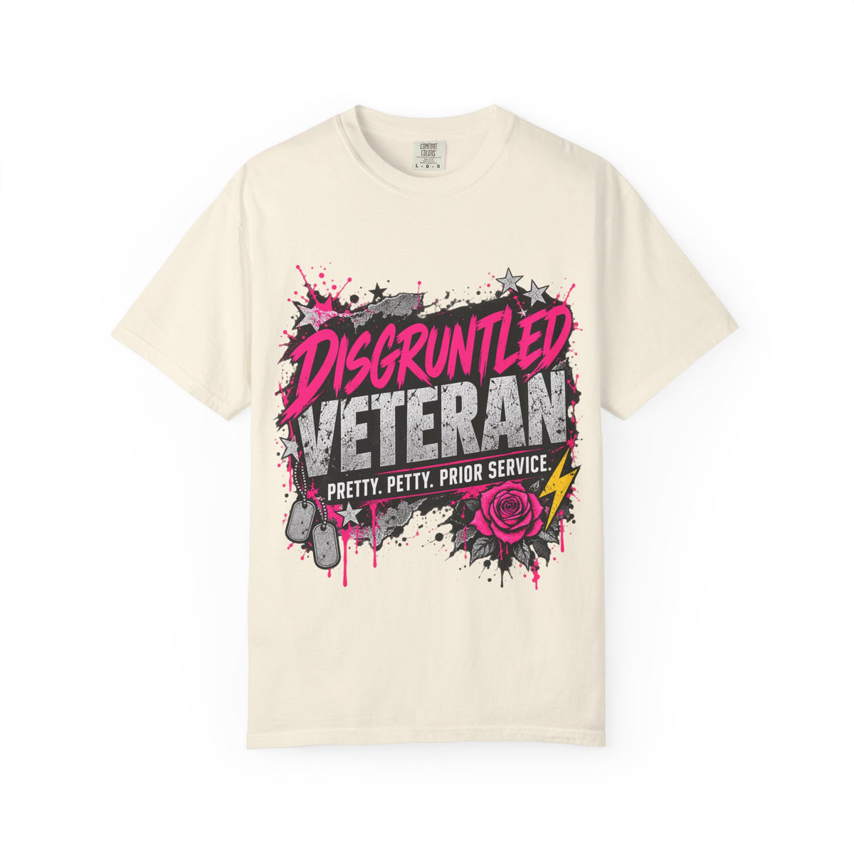 Pretty. Petty. Prior Service. | Disgruntled Veteran Tee