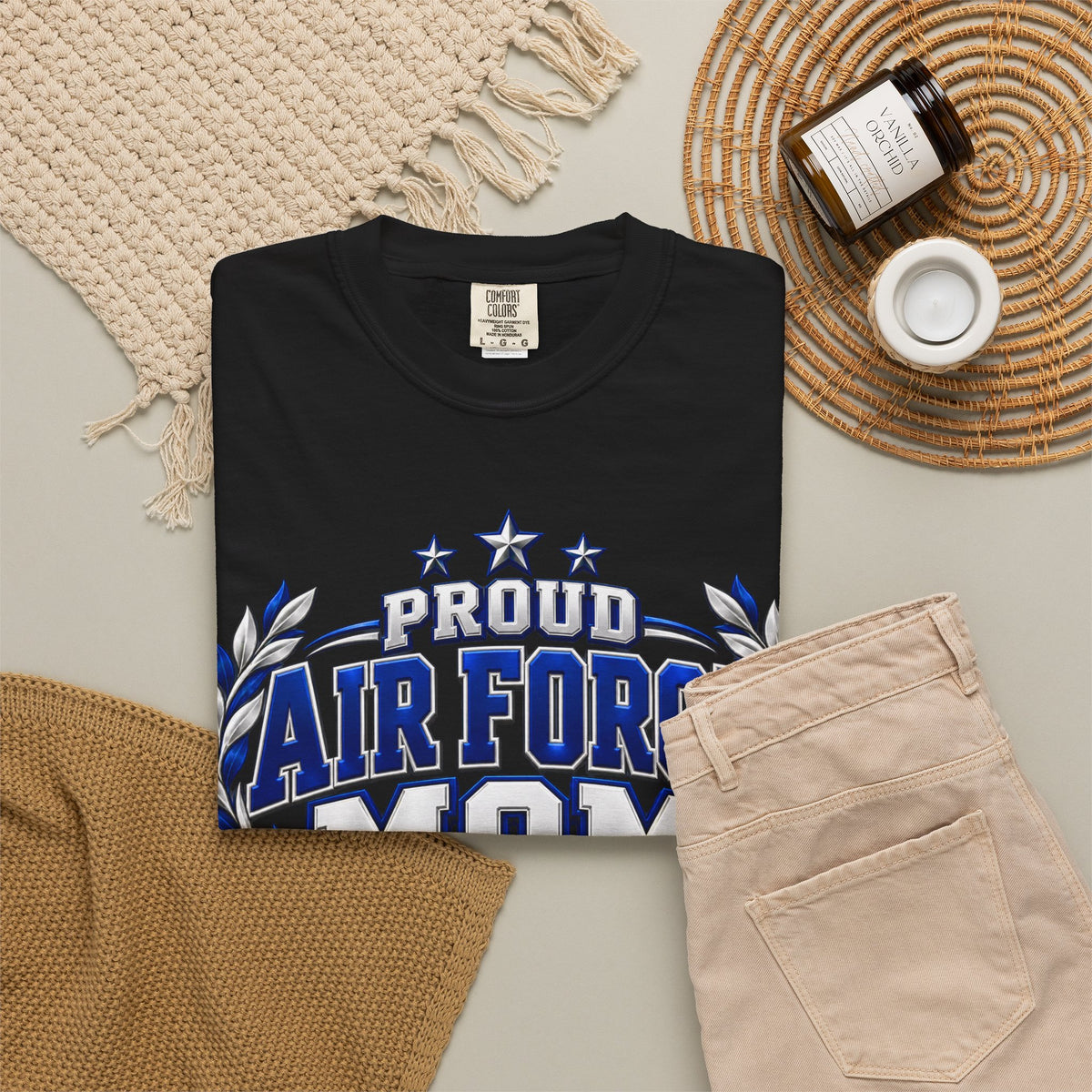 Proud Air Force Mom | Graduation Crew Tee