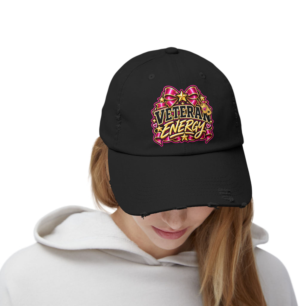 Veteran Energy | Floral Distressed Cap