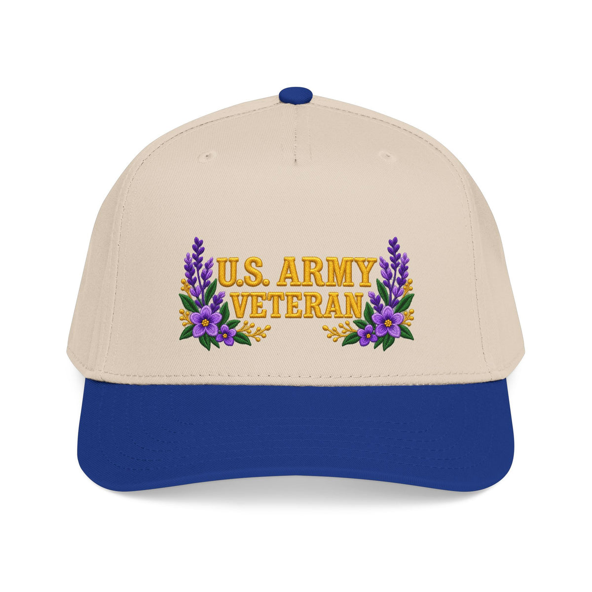 U.S. Army Veteran | Purple Wildflower Mid-Profile Cap