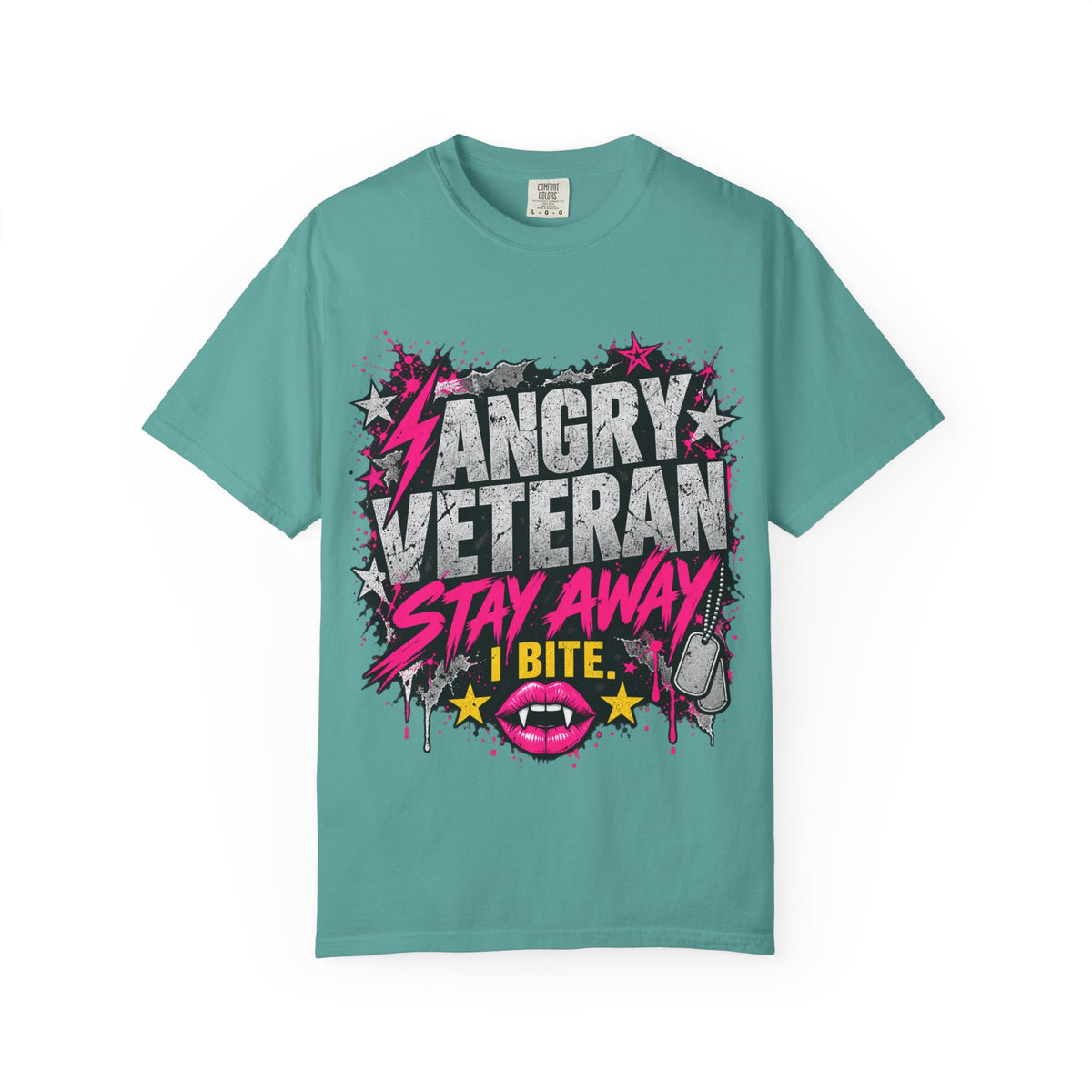Stay Away. I Bite. | Angry Veteran Tee