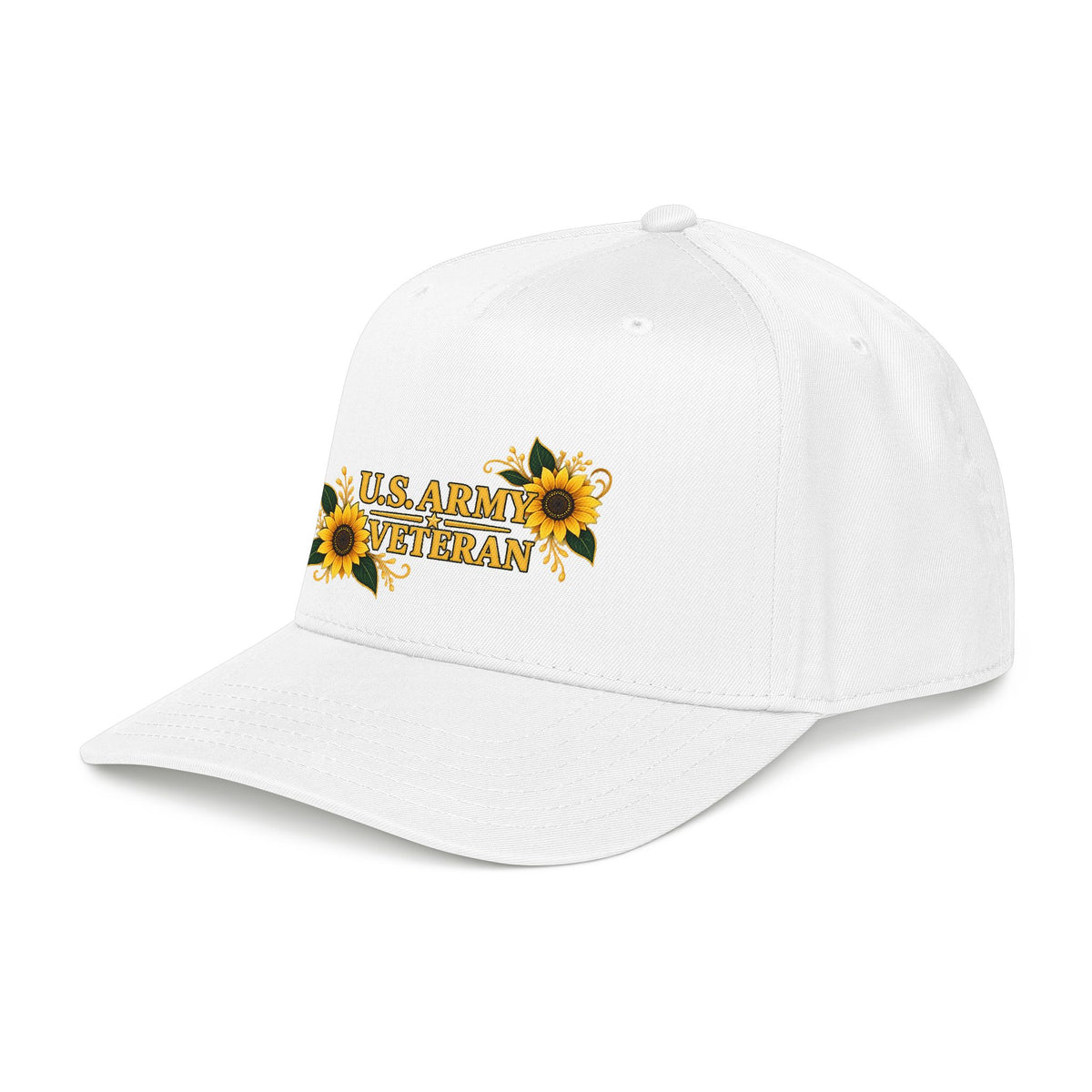 U.S. Army Veteran | Sunflower Mid-Profile Cap