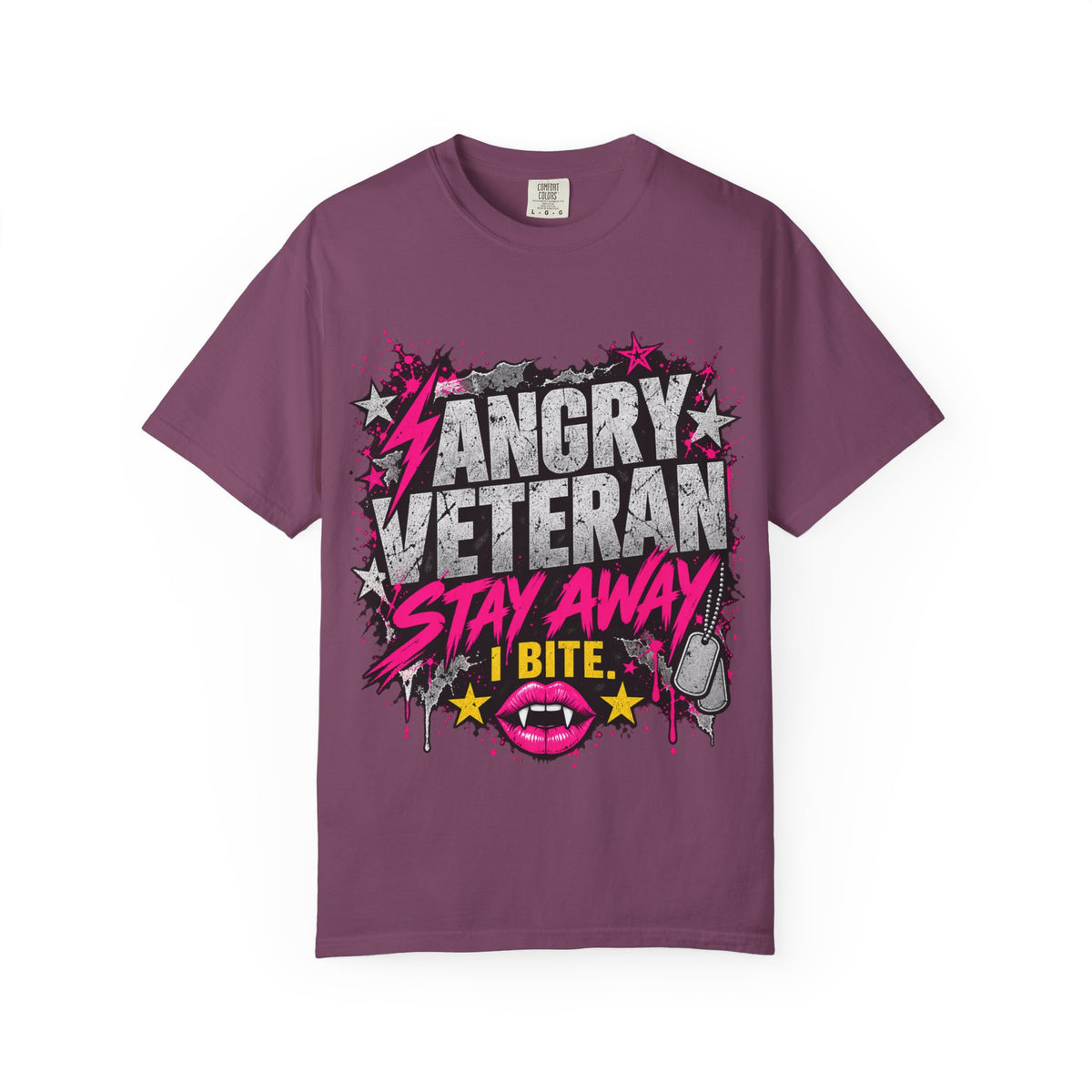 Stay Away. I Bite. | Angry Veteran Tee
