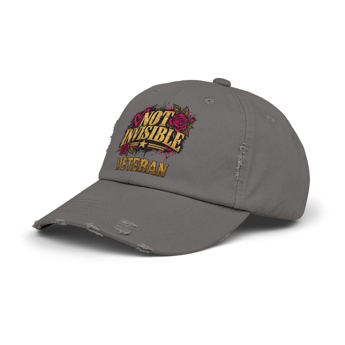 Not Invisible | Distressed Rebellion Veteran Cap