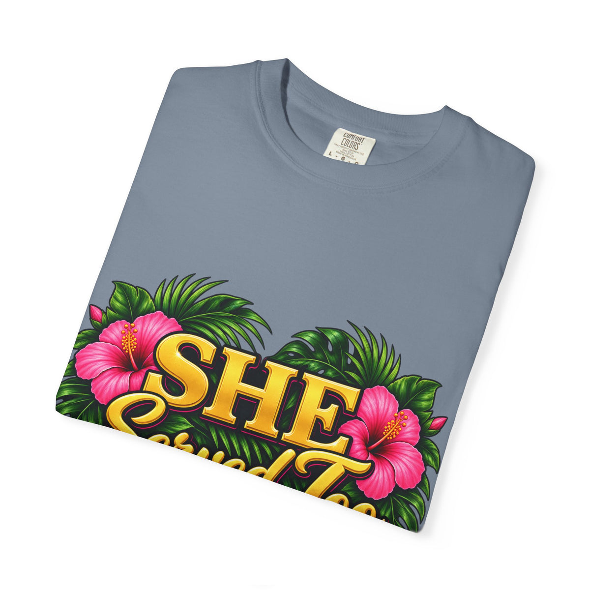 She Served Too | Pink Hibiscus Women Veteran Tee