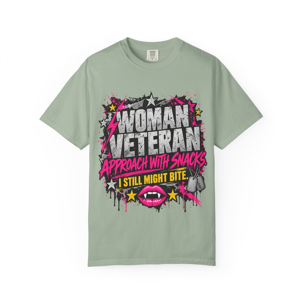 Approach With Snacks. I Still Might Bite. | Disgruntled Veteran Tee