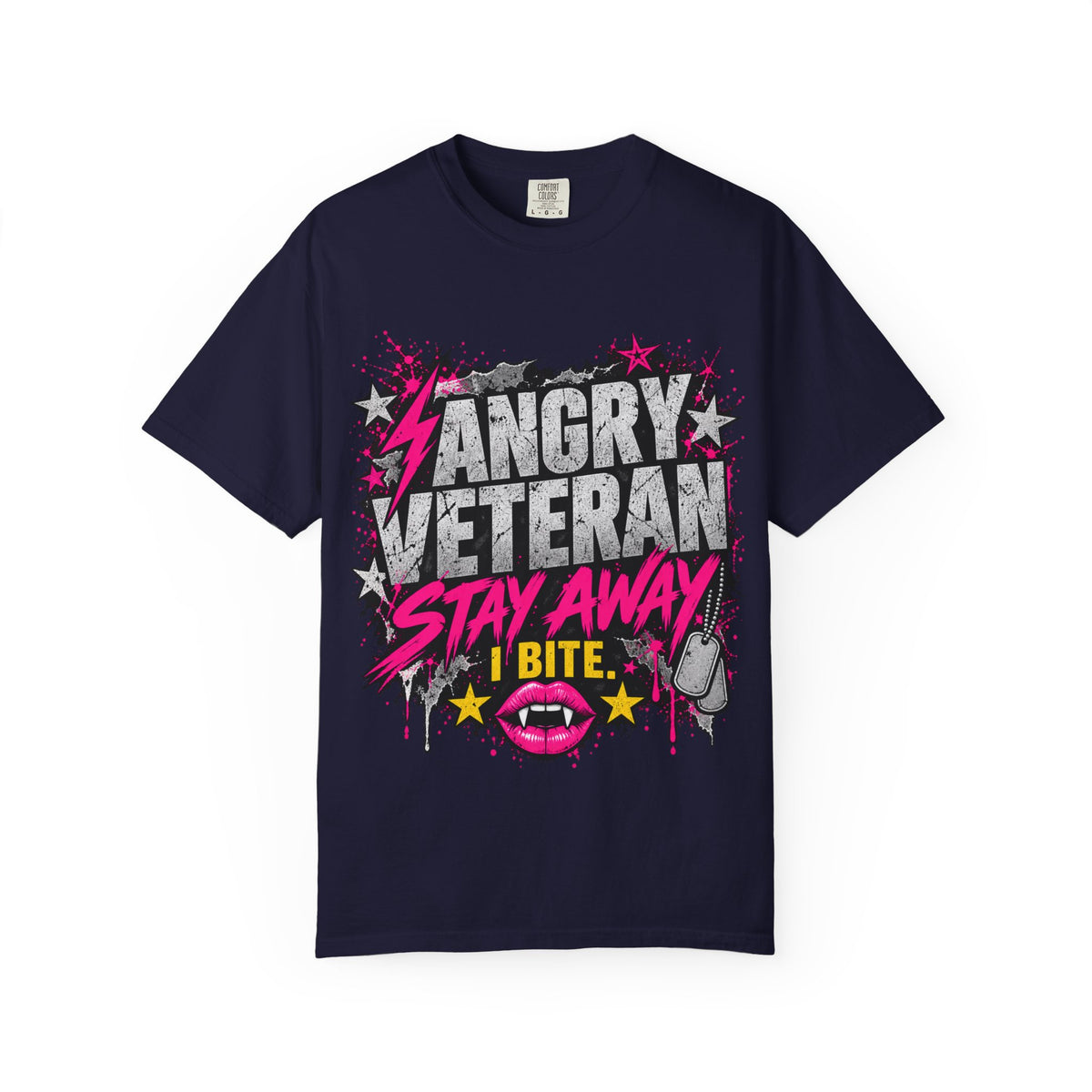 Stay Away. I Bite. | Angry Veteran Tee