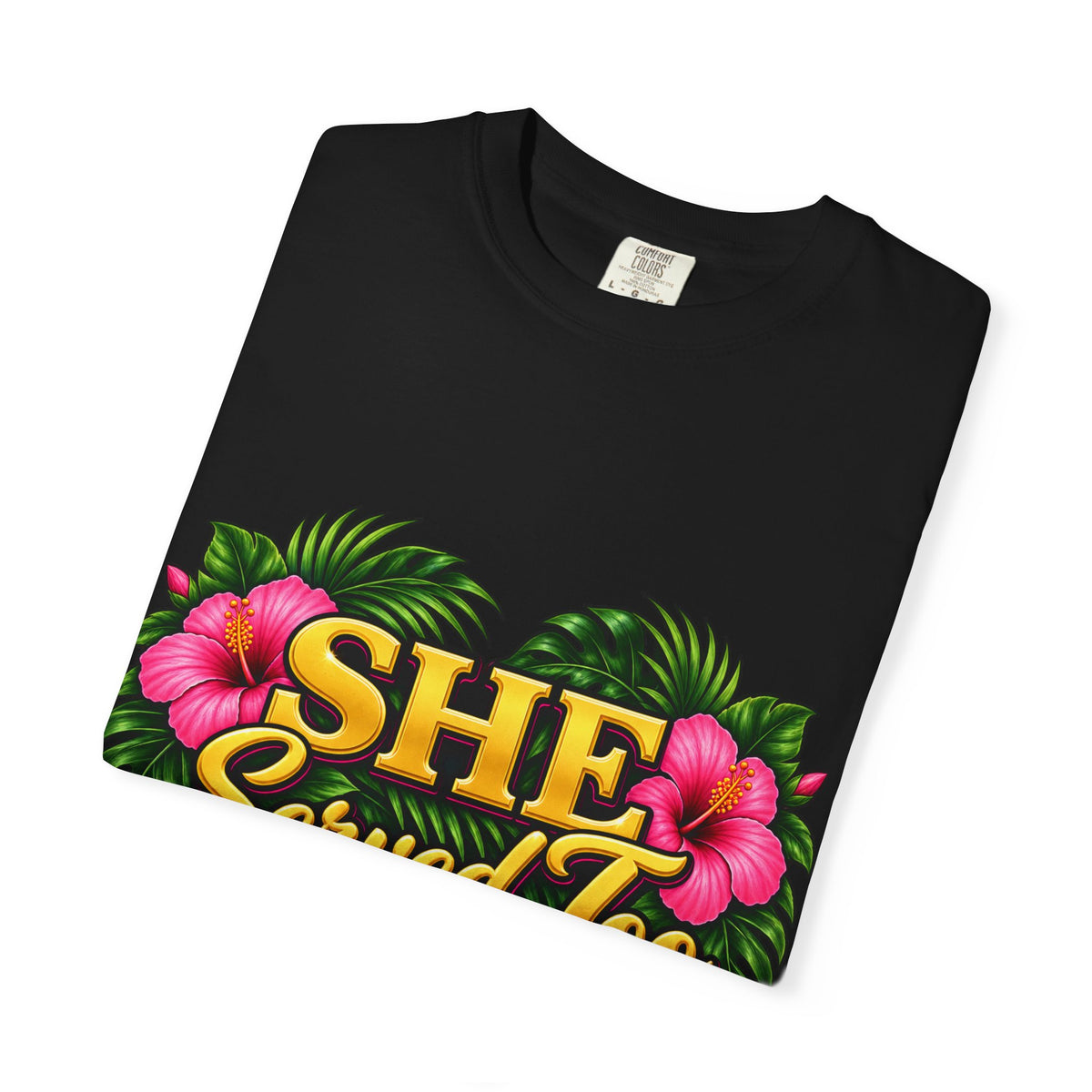 She Served Too | Pink Hibiscus Women Veteran Tee