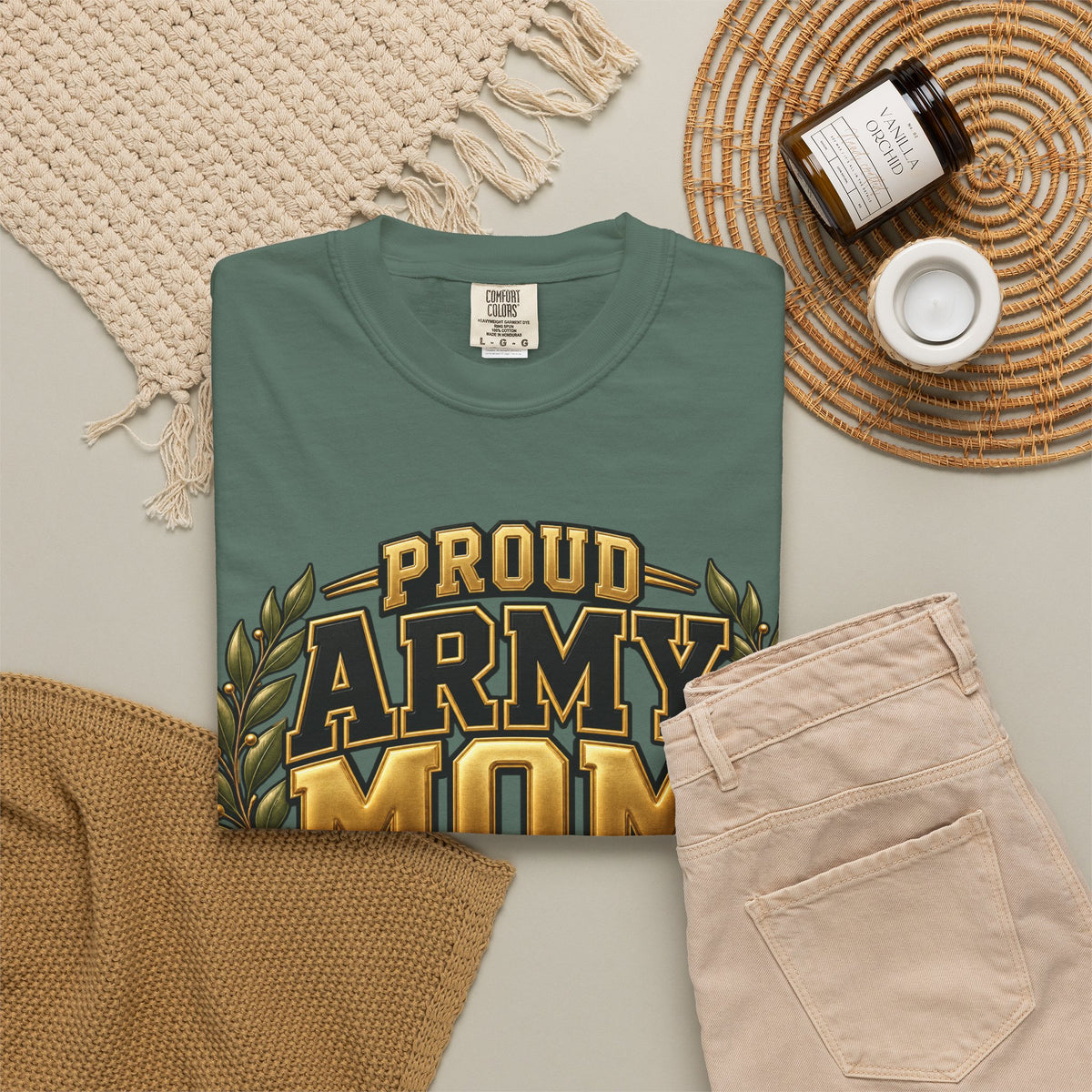 Proud Army Mom | Graduation Crew Tee