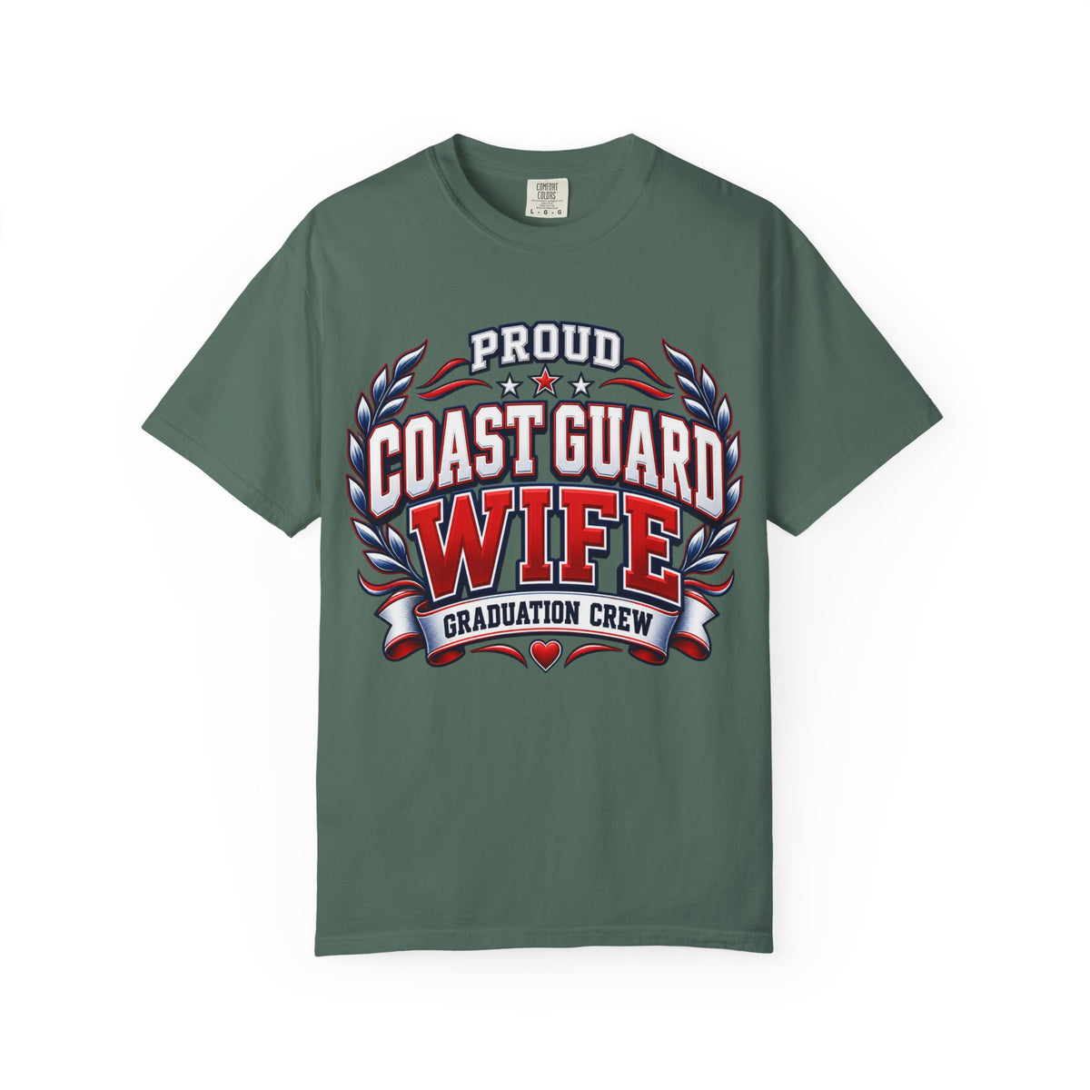 Proud Coast Guard Wife | Graduation Crew Tee