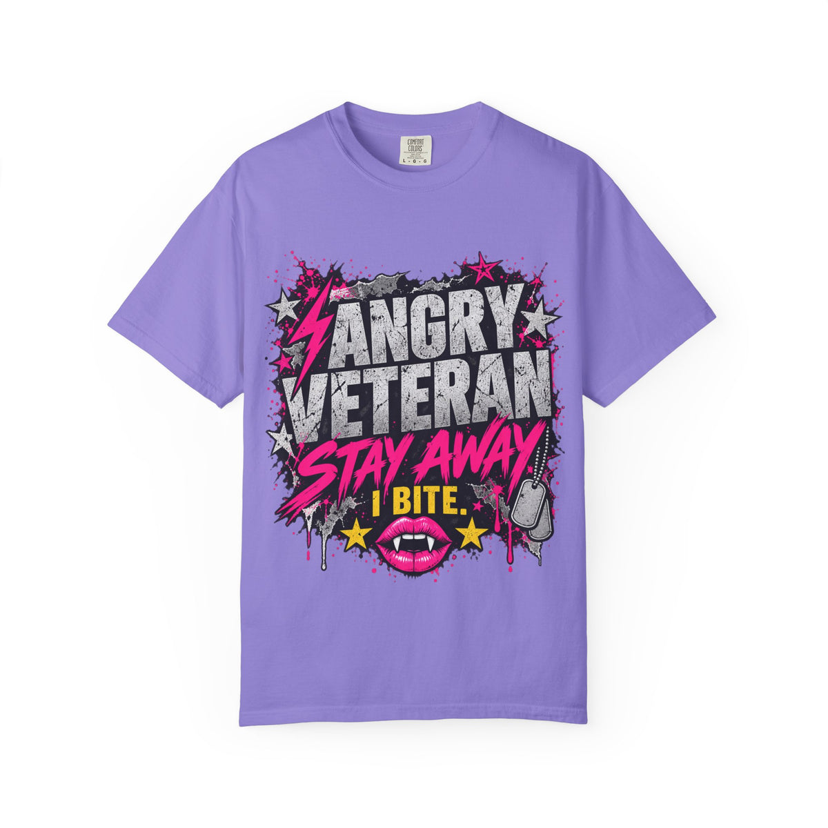Stay Away. I Bite. | Angry Veteran Tee