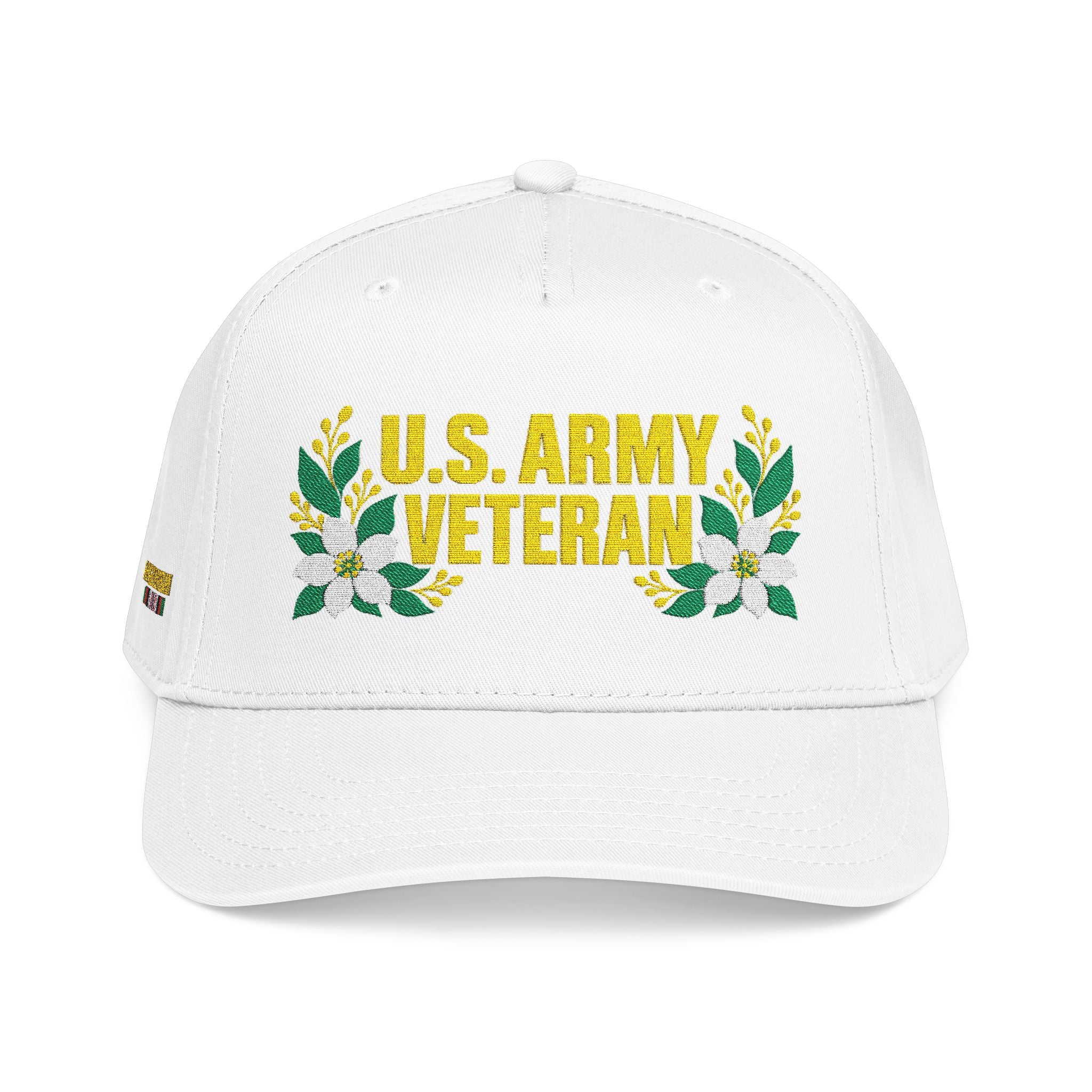 Still Her — U.S. Army Veteran Floral Hat | White Blossom