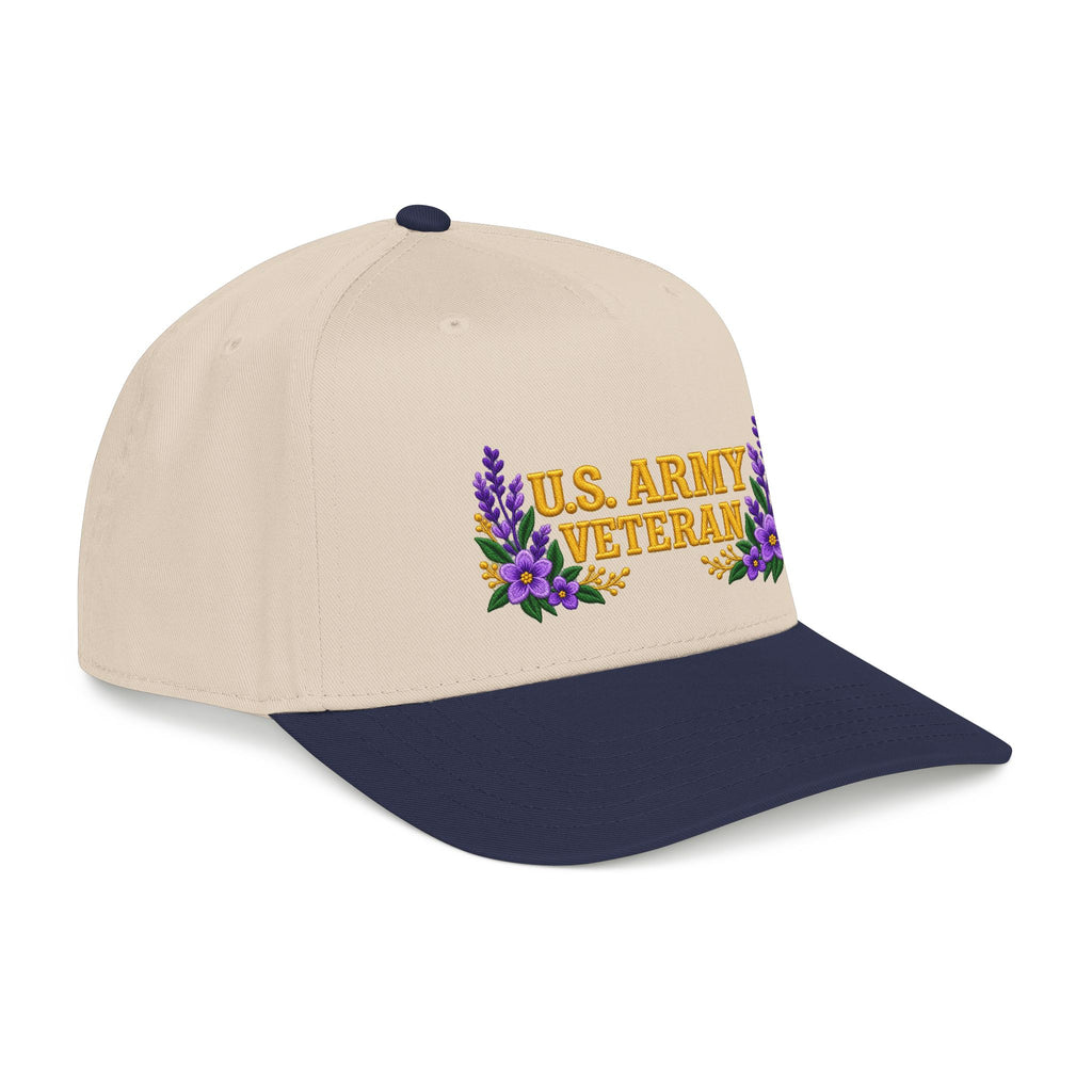 U.S. Army Veteran | Purple Wildflower Mid-Profile Cap