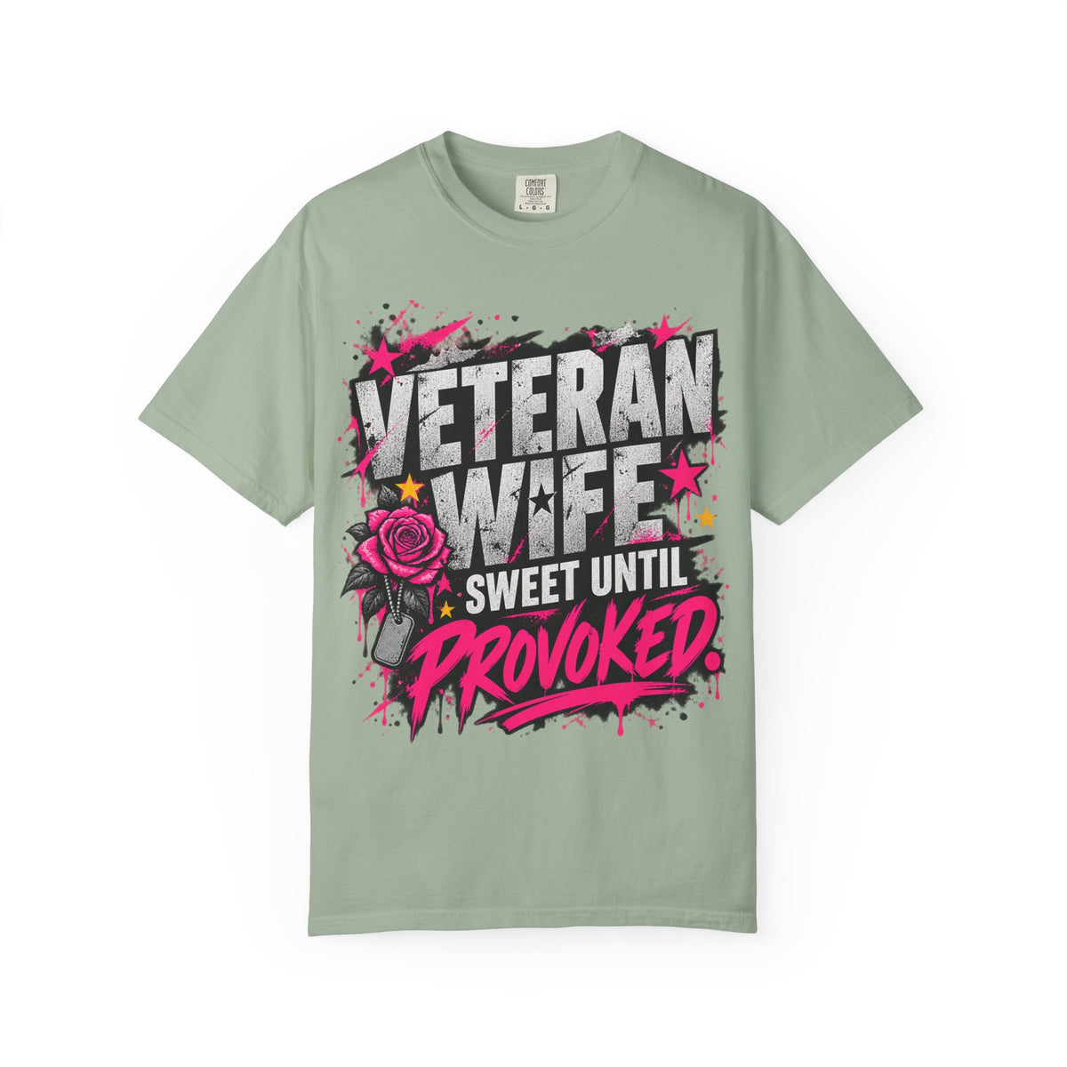 Sweet Until Provoked | Veteran Wife Tee