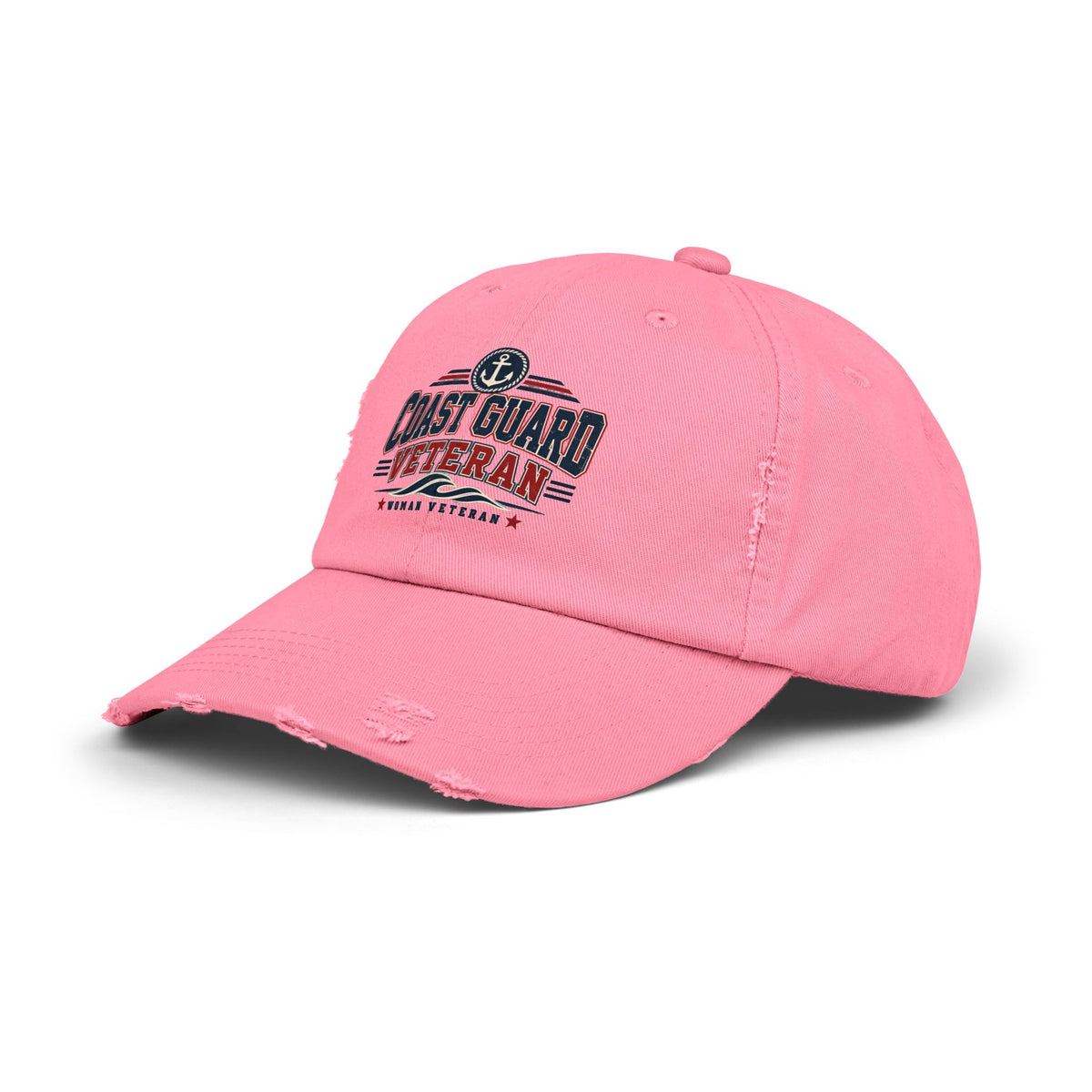 Coast Guard Veteran | Distressed Women Veteran Cap