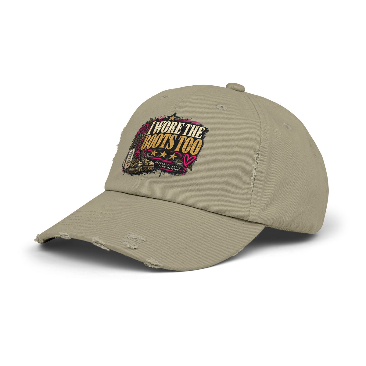 I Wore the Boots Too | Distressed Rebellion Veteran Cap