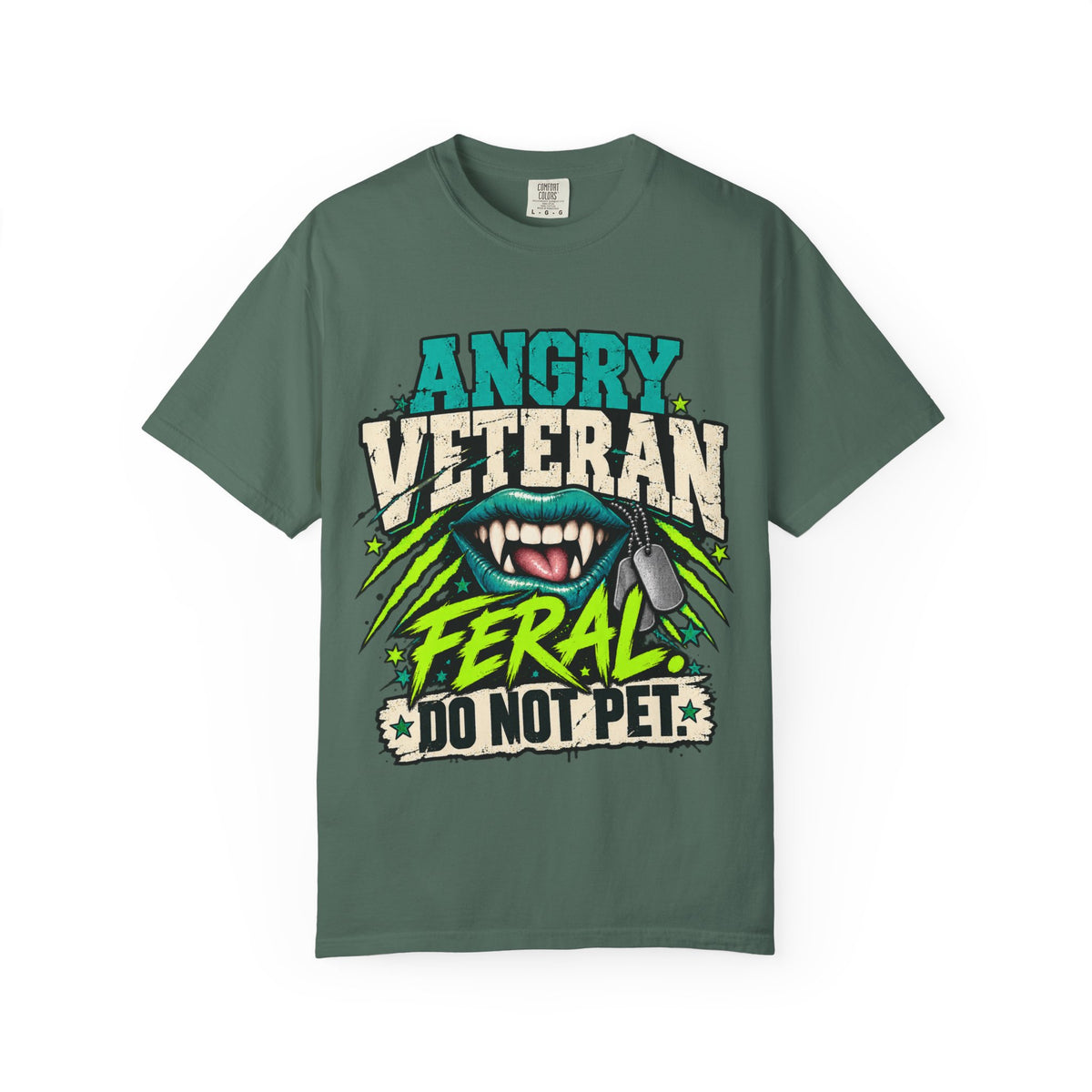 Feral. Do Not Pet. | Disgruntled Veteran Tee