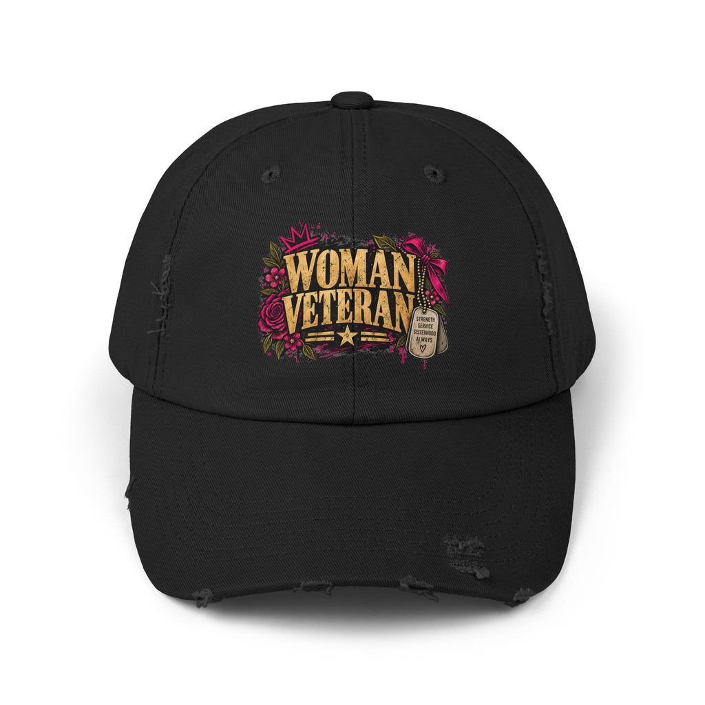 Woman Veteran | Distressed Rebellion Cap
