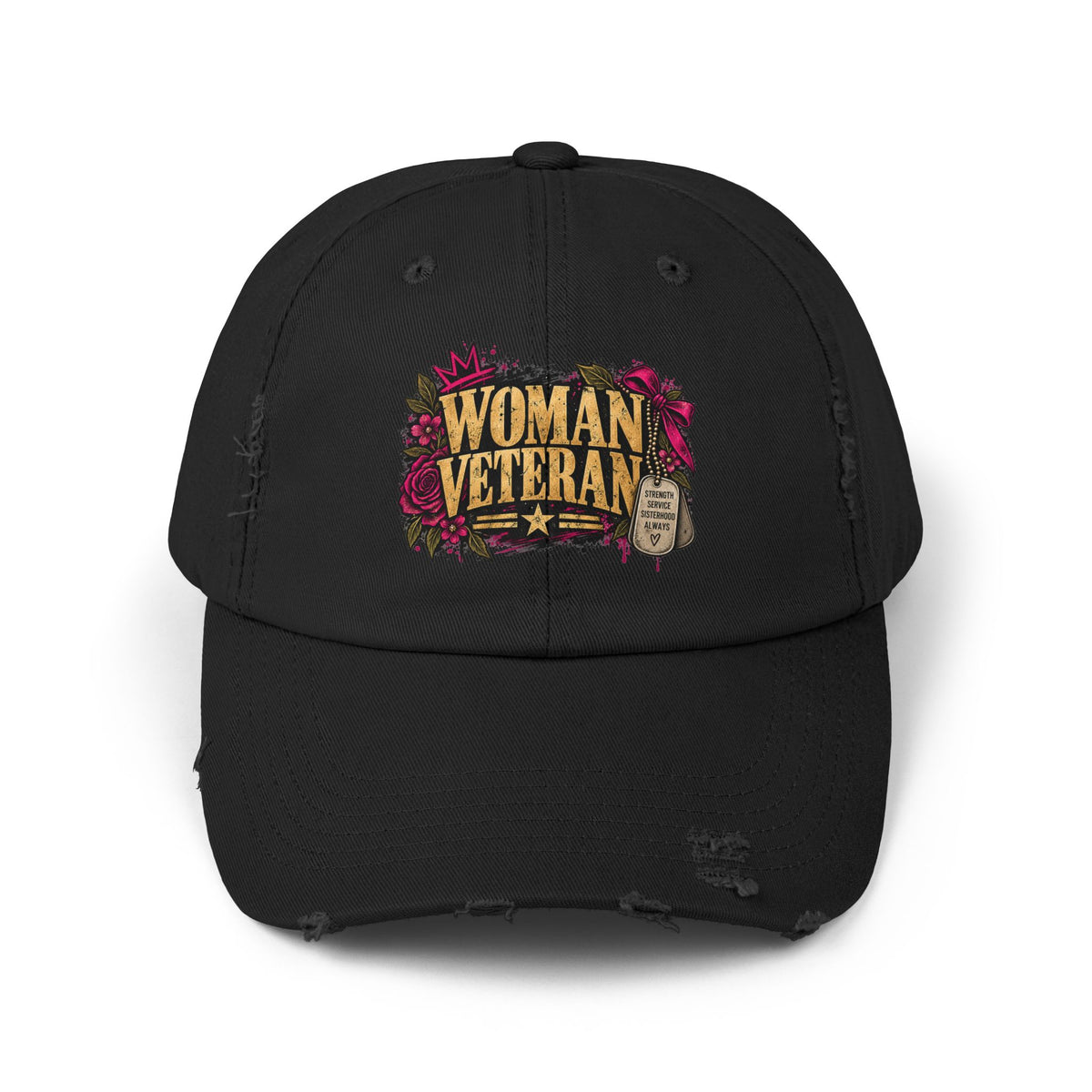 Woman Veteran | Distressed Rebellion Cap