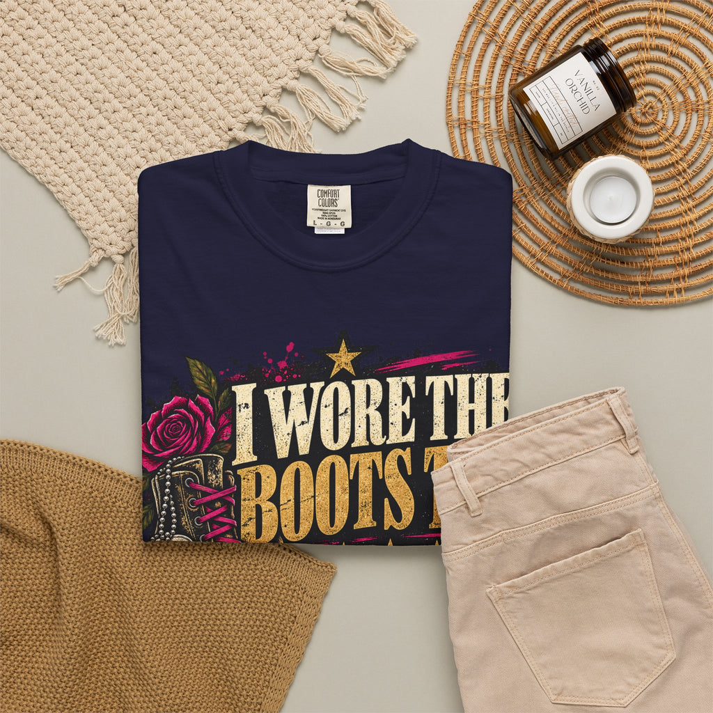 I Wore the Boots Too | Distressed Rebellion Veteran Tee