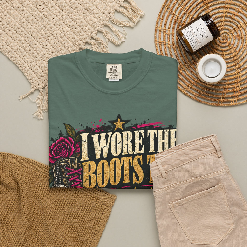 I Wore the Boots Too | Distressed Rebellion Veteran Tee