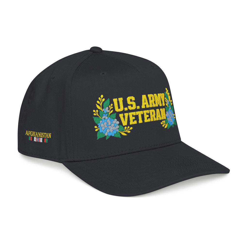 Still Her — U.S. Army Veteran Floral Hat | Blue Hydrangea