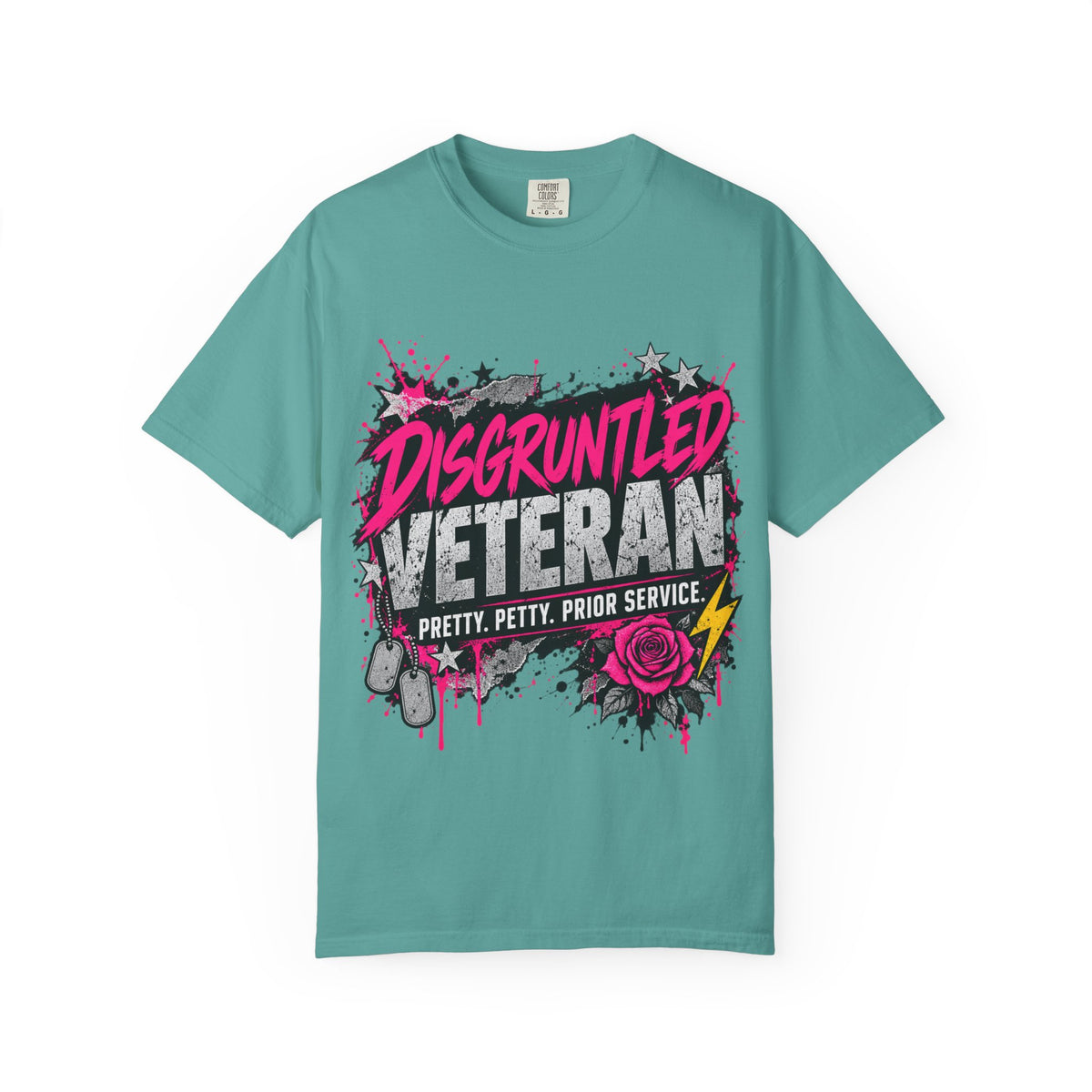Pretty. Petty. Prior Service. | Disgruntled Veteran Tee