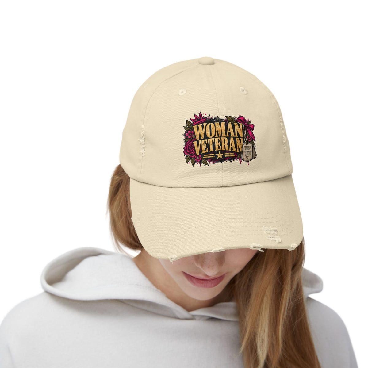 Woman Veteran | Distressed Rebellion Cap