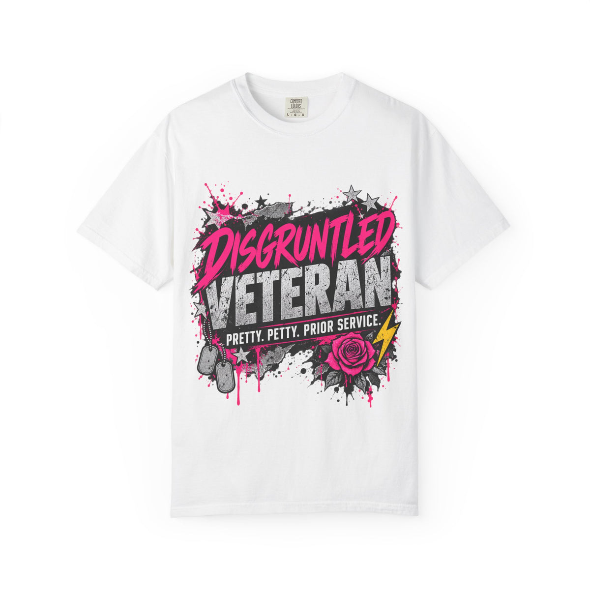 Pretty. Petty. Prior Service. | Disgruntled Veteran Tee