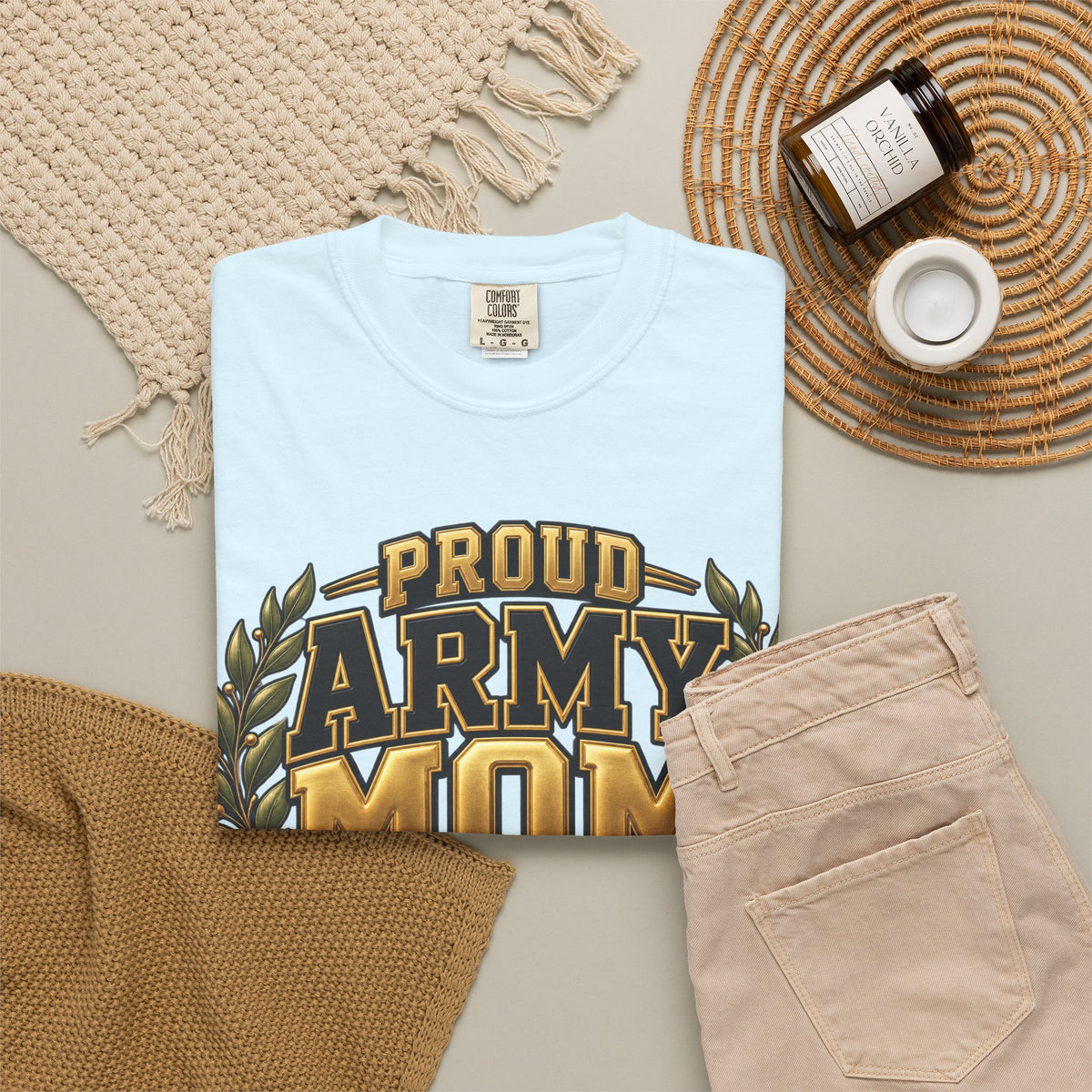 Proud Army Mom | Graduation Crew Tee
