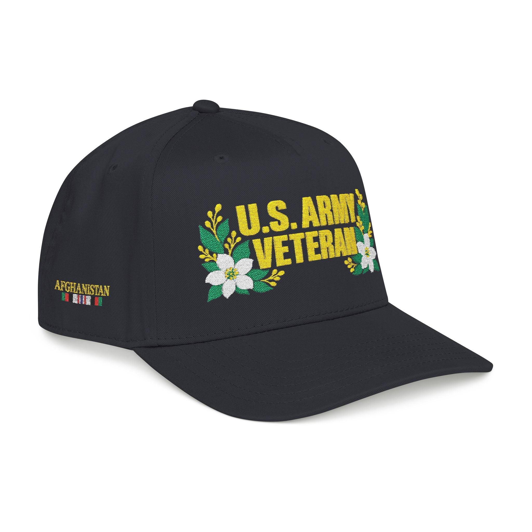 Still Her — U.S. Army Veteran Floral Hat | White Blossom