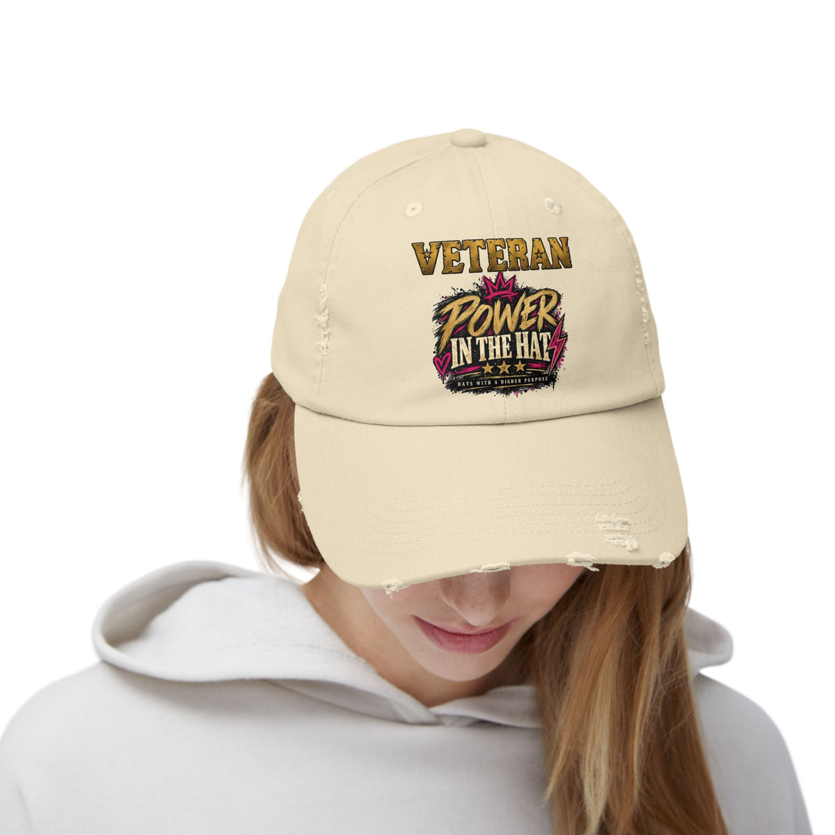 Power in the Hat | Distressed Rebellion Cap
