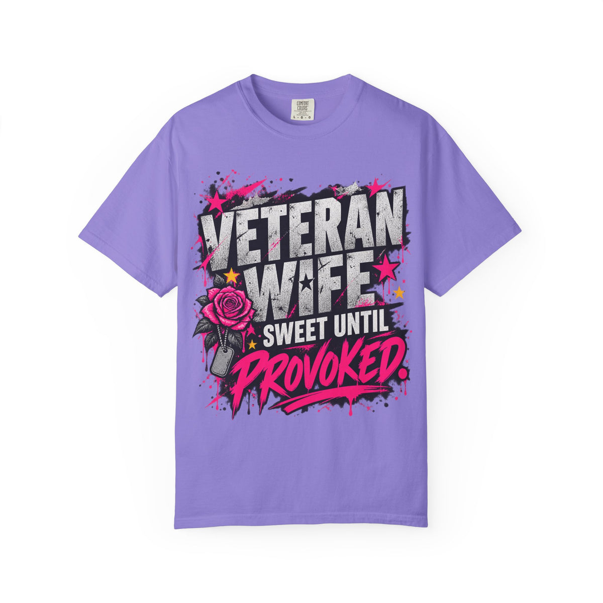 Sweet Until Provoked | Veteran Wife Tee