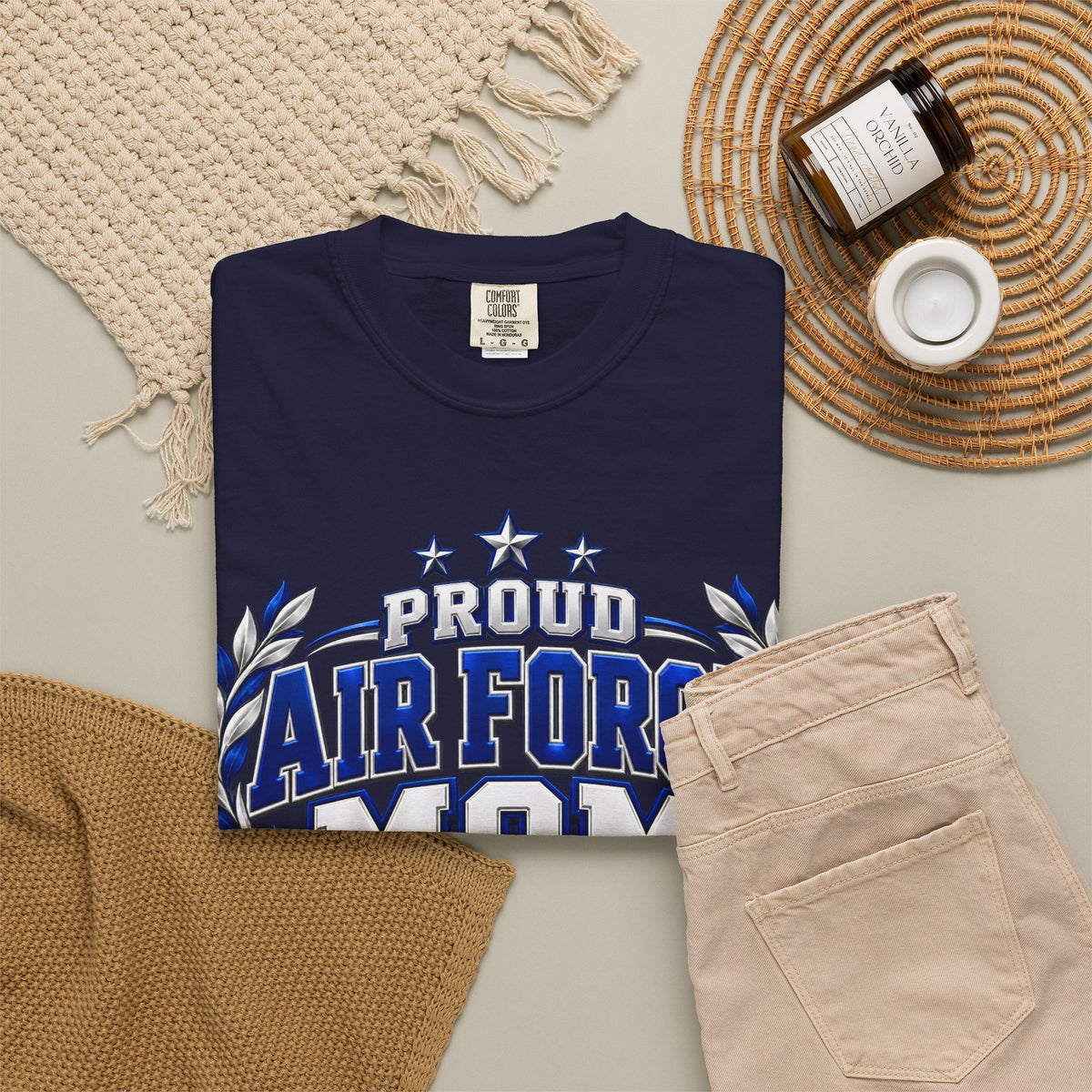 Proud Air Force Mom | Graduation Crew Tee