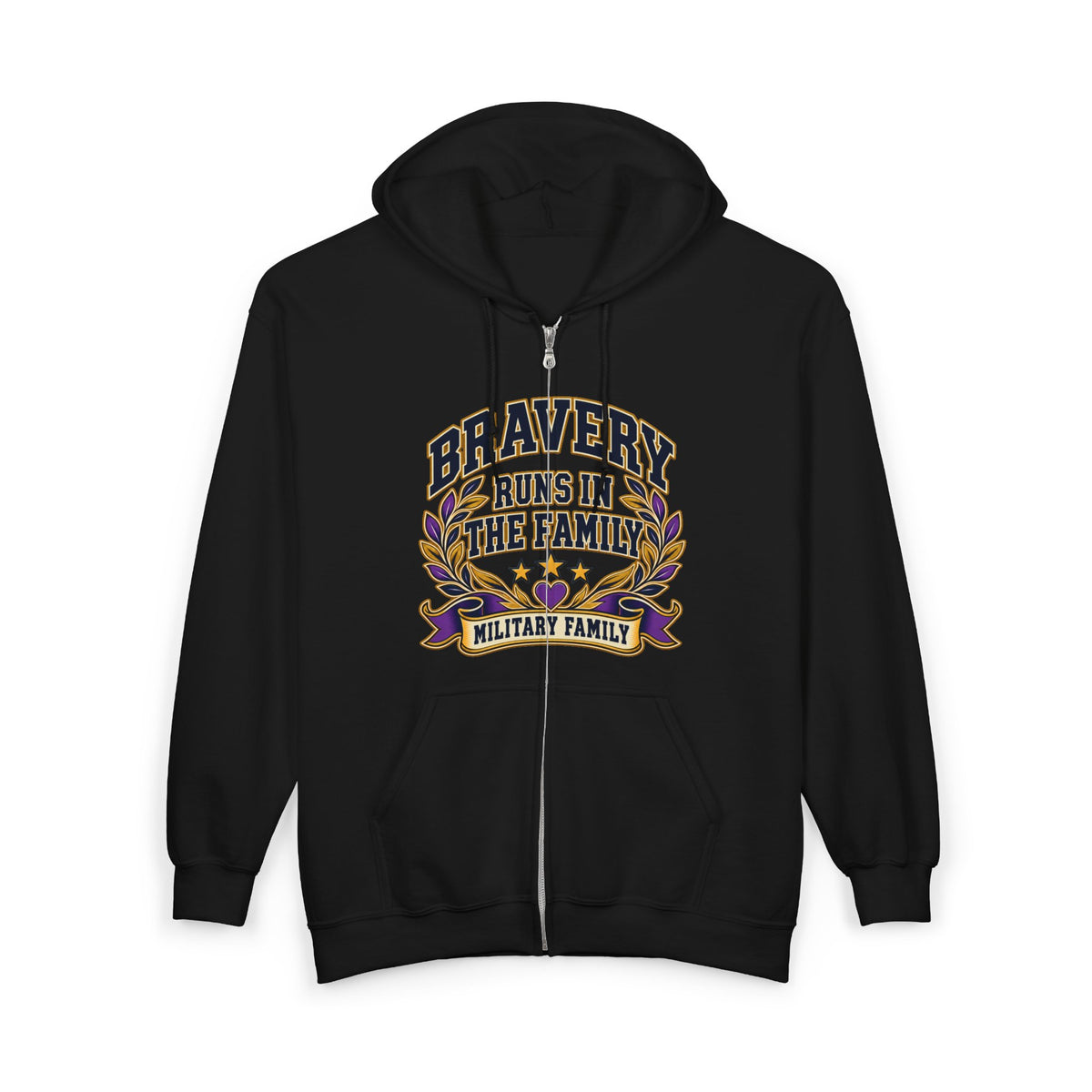 Bravery Runs in the Family | Personalized Lettering Hoodie