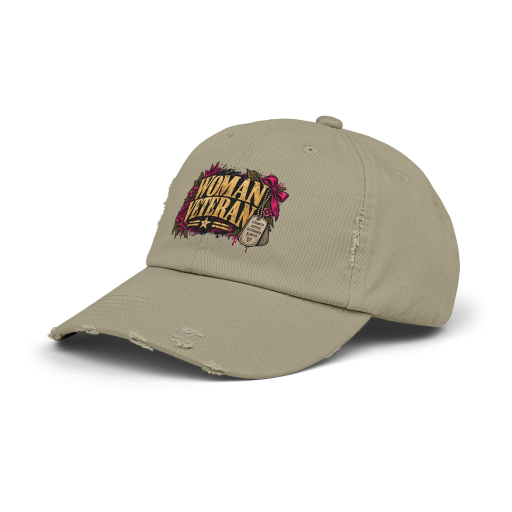 Woman Veteran | Distressed Rebellion Cap