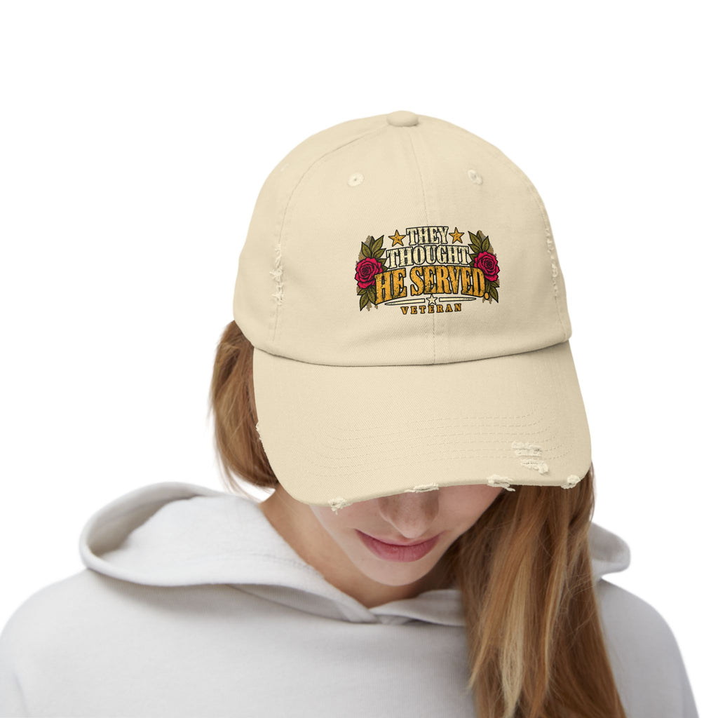 They Thought He Served | Distressed Veteran Cap