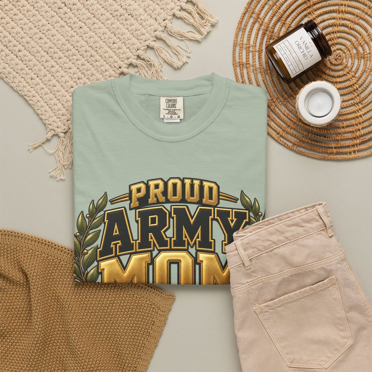 Proud Army Mom | Graduation Crew Tee
