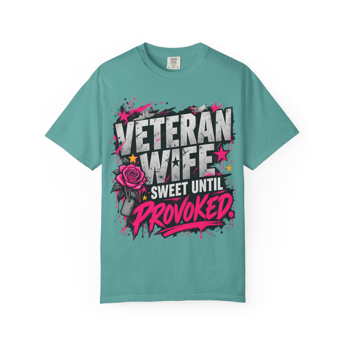 Sweet Until Provoked | Veteran Wife Tee