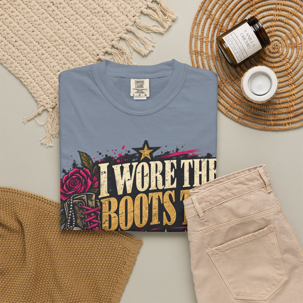 I Wore the Boots Too | Distressed Rebellion Veteran Tee