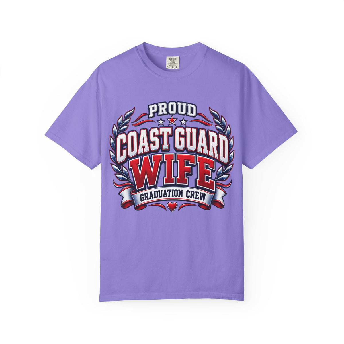 Proud Coast Guard Wife | Graduation Crew Tee