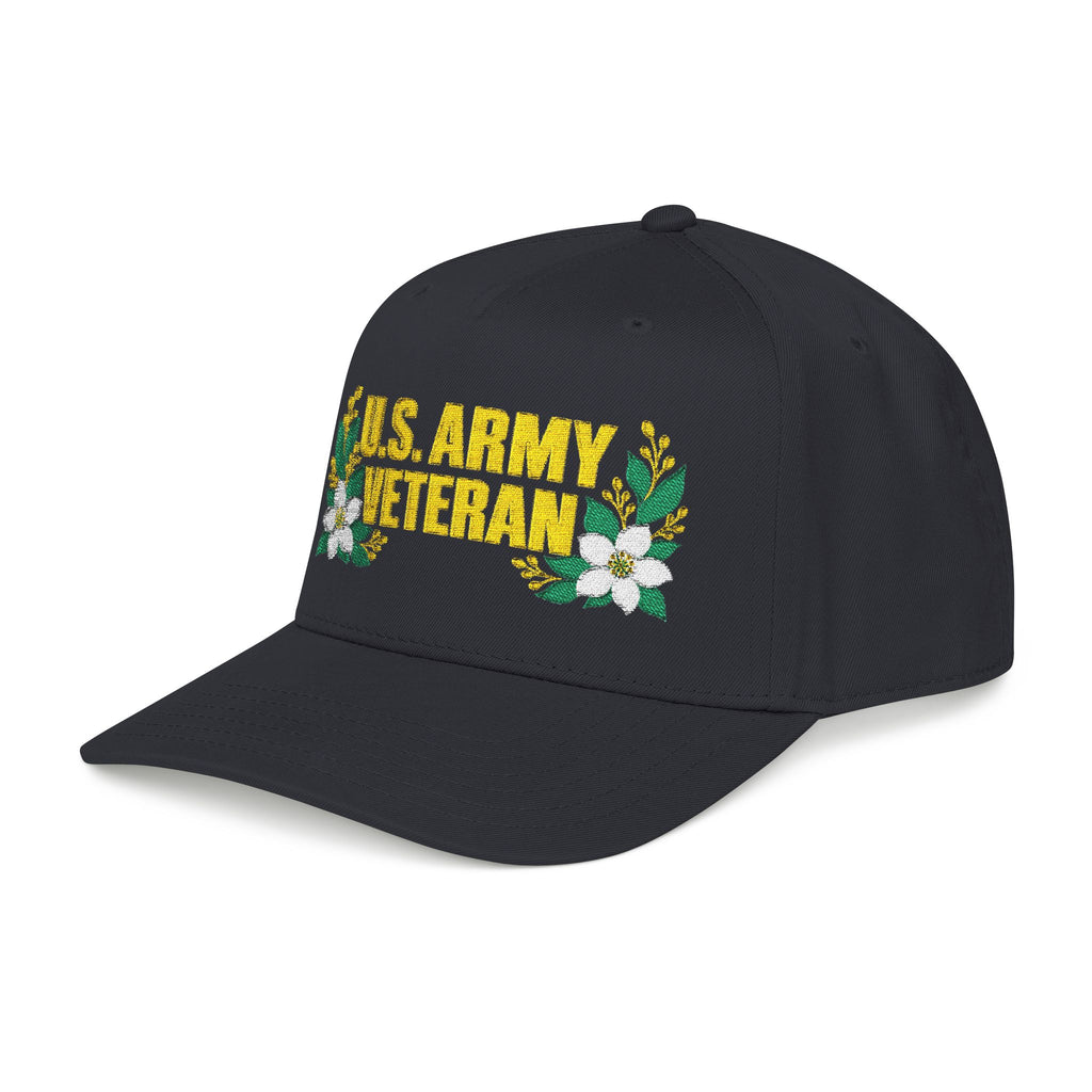 Still Her — U.S. Army Veteran Floral Hat | White Blossom
