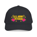 U.S. Army Veteran | Pink Floral Mid-Profile Cap